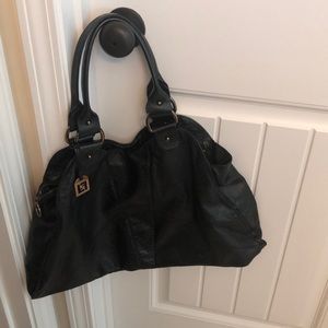 Fendi - Diavolo Trapezio Black Leather Hobo Bag